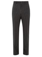Matchesfashion.com Cobra S.c. - Metallic Pinstriped Wool Trousers - Mens - Black
