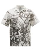 Erdem - Philip Botanical-print Cotton-poplin Shirt - Mens - White Multi