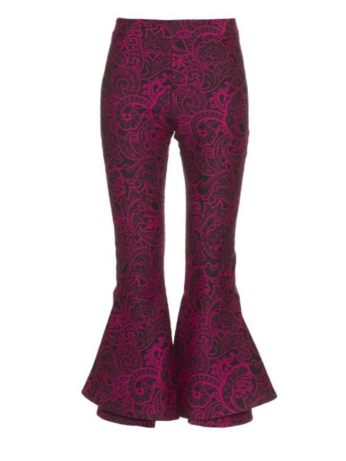 Mary Katrantzou Clockwork Paisley-jacquard Kick-flare Trousers