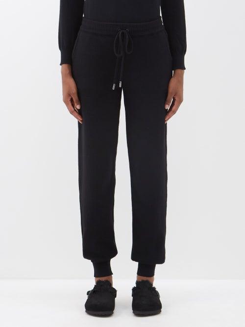 Johnstons Of Elgin - Cashmere Track Pants - Womens - Black