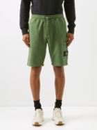 Stone Island - Logo-patch Cotton-jersey Track Shorts - Mens - Green