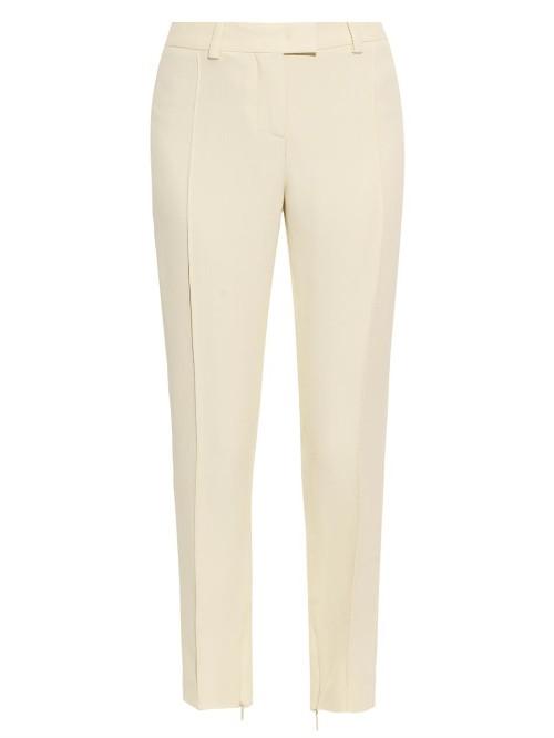 Christopher Kane Skinny-leg Cropped Crepe Trousers