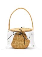 Muuñ Lou Myoso Woven-straw Bucket Bag