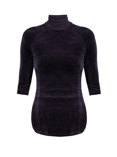 Matchesfashion.com Vetements - X Juicy Couture Cotton Blend Velour Top - Womens - Navy