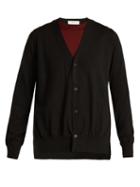 Matchesfashion.com Toga - Layered V Neck Wool Cardigan - Womens - Black