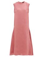 Matchesfashion.com Albus Lumen - Agaso Sleeveless Linen Dress - Womens - Pink