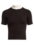 Matchesfashion.com Staud - Acme Cut Out Back Top - Womens - Black White
