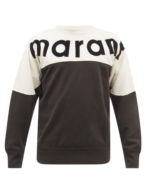 Isabel Marant - Howley Logo-print Cotton-blend Jersey Sweatshirt - Mens - Black Multi