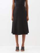 Joseph - Clement Wool-blend Midi Skirt - Womens - Black