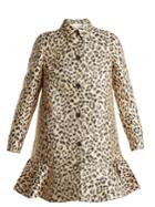 Valentino Leopard-print Brocade Coat