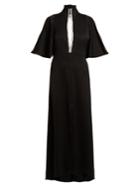 Ellery Mae Embellished-neck Maxi Dress