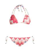 Missoni Mare Zigzag-knit Halterneck Reversible Triangle Bikini