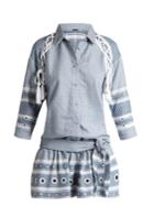 Dodo Bar Or Eviyatar Eyelet-embellished Cotton Playsuit