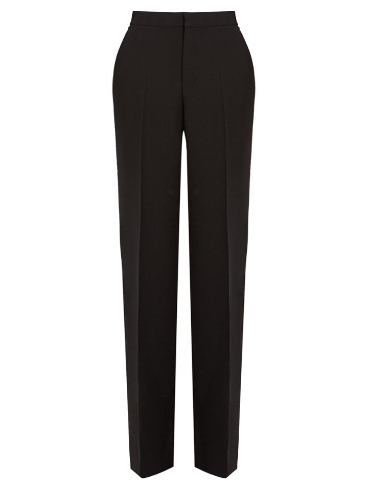 Calvin Klein Collection Kavino Wool And Silk-blend Straight-leg Trousers