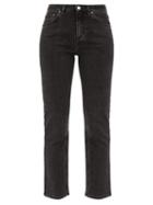 Matchesfashion.com Totme - Straight-leg Mid-rise Cropped Jeans - Womens - Grey