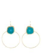 Jacquie Aiche Diamond, Turquoise & Yellow-gold Earrings