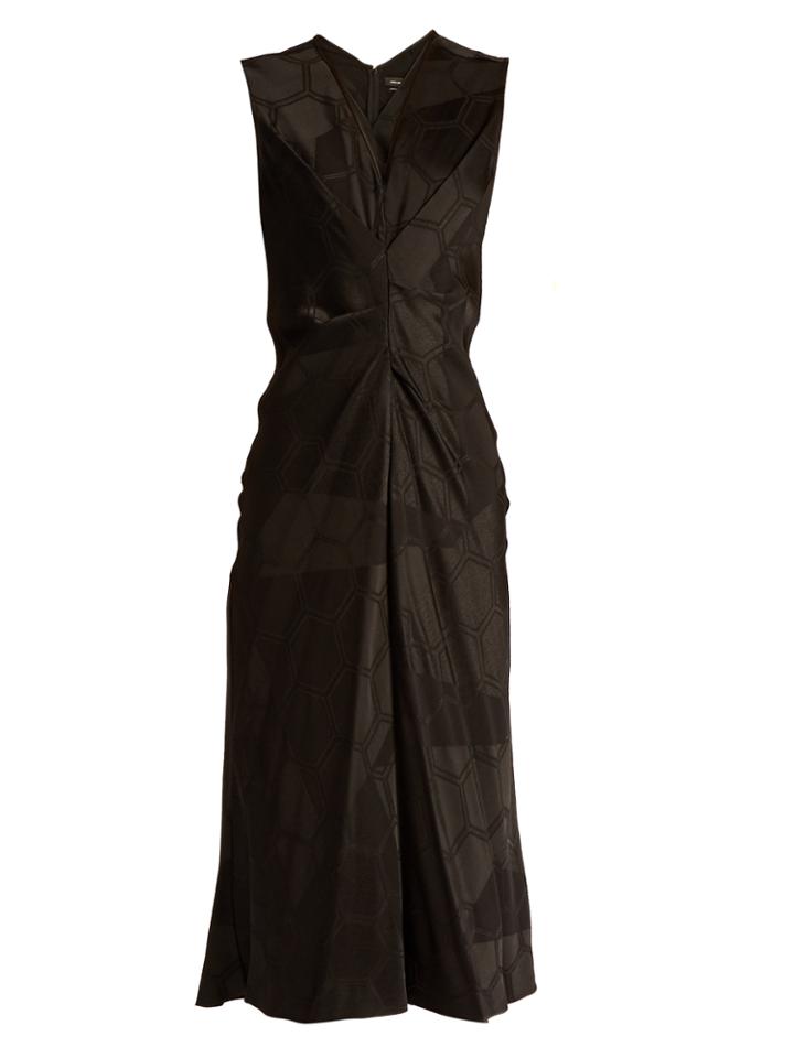 Isabel Marant Ravenax V-neck Satin Dress