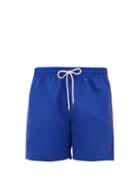 Matchesfashion.com Polo Ralph Lauren - Logo-embroidered Swim Shorts - Mens - Blue