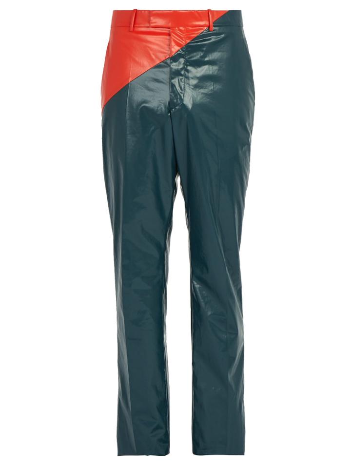 Calvin Klein 205w39nyc Colour-block Rubberized Cotton Trousers