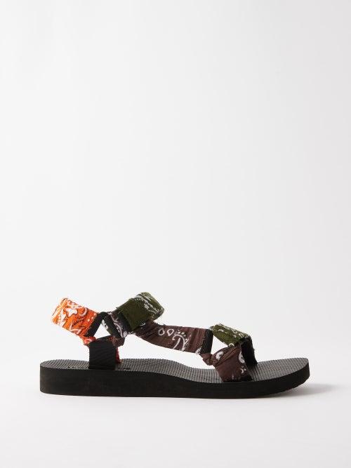 Arizona Love - Trekky Recycled Cotton And Plastic Sandals - Mens - Orange Khaki