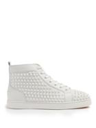 Christian Louboutin Louis Spiked Leather High-top Trainers