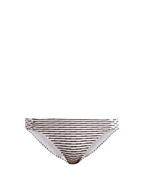 Matchesfashion.com Biondi - Casablanca Striped Bikini Briefs - Womens - Black Stripe