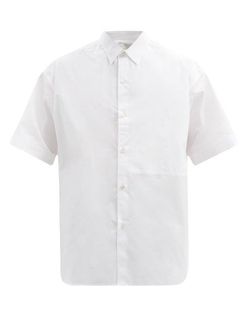 Matchesfashion.com Studio Nicholson - Sorono Oversized Cotton-poplin Shirt - Mens - White