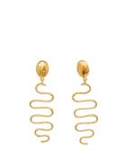 Matchesfashion.com Sylvia Toledano - Hammered Wave Shape Earrings - Womens - Gold