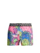 Matchesfashion.com Versace - Medusa Swim Shorts - Mens - Multi