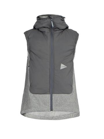 And Wander Hooded Fleece Gilet