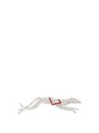 Matchesfashion.com Art School - Greyhound Crystal-embellished Silver-plated Brooch - Womens - Crystal