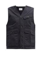 Matchesfashion.com Albam - Flight Cotton-ripstop Gilet - Mens - Navy