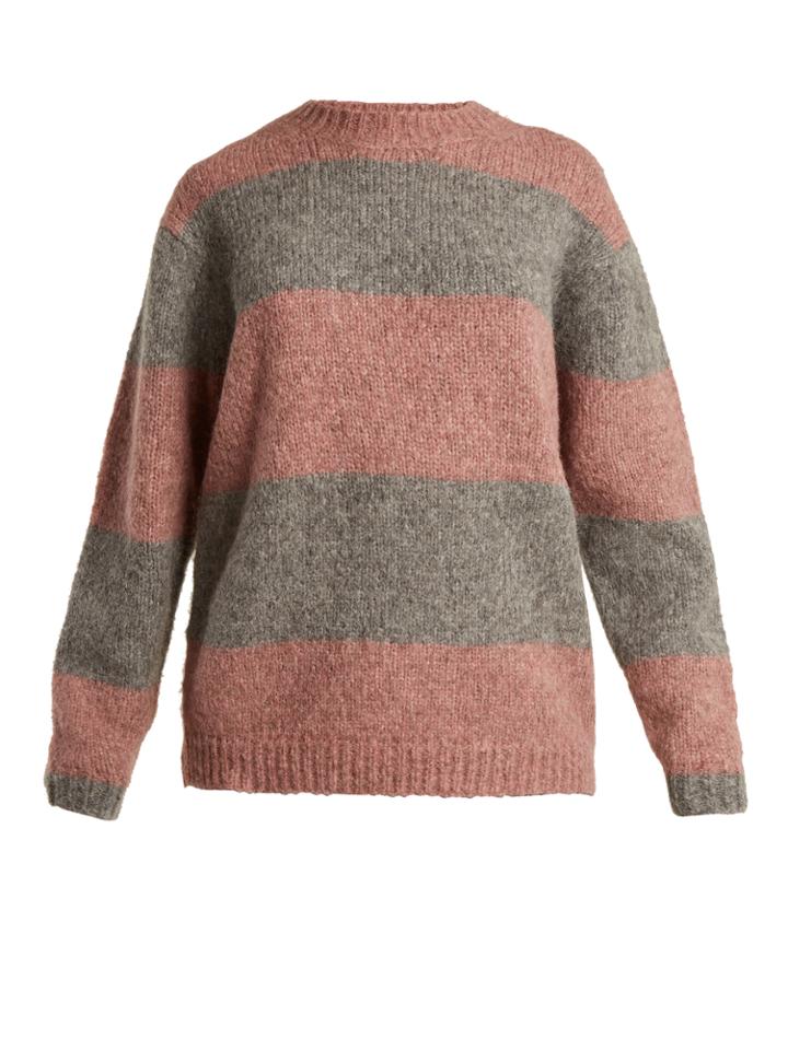 Acne Studios Albah Striped Alpaca-blend Sweater