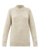 Matchesfashion.com Connolly - Weekend High-neck Cashmere Sweater - Womens - Beige