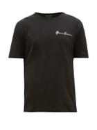Matchesfashion.com Versace - Signature-embroidered Cotton T-shirt - Mens - Black
