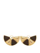 Joelle Kharrat Peacock Wood And Gold-plated Brass Earrings
