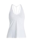 Track & Bliss Scalloped Sweetheart Performance Tank Top