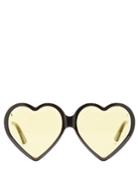 Gucci Heart-shaped Frame Tinted Sunglasses