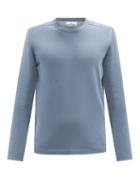 Matchesfashion.com Stone Island - Logo-patch Cotton Sweater - Mens - Blue