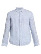 120 Lino Striped Linen Long-sleeved Shirt