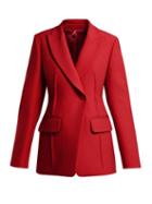 Matchesfashion.com Joseph - Sampson Single Breasted Wool Twill Blazer - Womens - Red