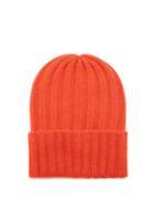 The Elder Statesman - Bunny Echo Ribbed-knit Cashmere Beanie Hat - Mens - Orange