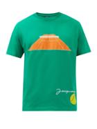 Jacquemus - Tennis-print Cotton-jersey T-shirt - Mens - Green