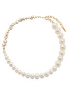 Completedworks - Pearl, Crystal & 14kt Gold-vermeil Choker Necklace - Womens - Pearl