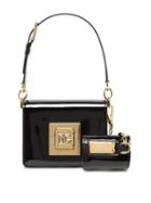 Dolce & Gabbana - Cubo Patent-leather Shoulder Bag - Womens - Black