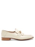 Matchesfashion.com Gucci - Harbor Leather Loafers - Mens - White