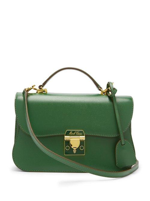 Matchesfashion.com Mark Cross - Dorothy Grained Leather Shoulder Bag - Womens - Dark Green