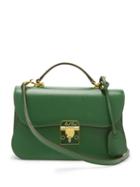 Matchesfashion.com Mark Cross - Dorothy Grained Leather Shoulder Bag - Womens - Dark Green