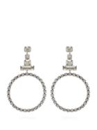Matchesfashion.com Isabel Marant - Crystal Embellished Hoop Earrings - Womens - Crystal