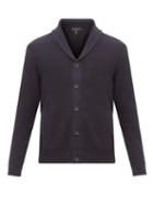 Matchesfashion.com Rag & Bone - Cardiff Moss Stitched Merino Wool Blend Cardigan - Mens - Navy